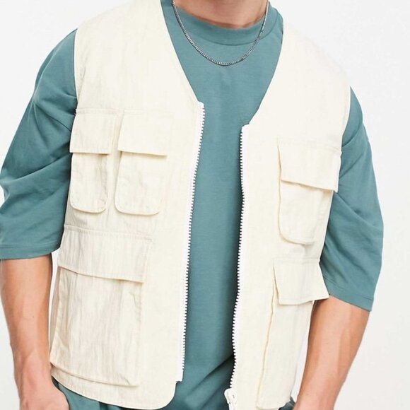 NEW MENS ASOS UTILITY VEST - Picture 3 of 5